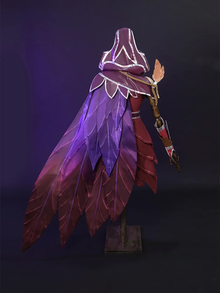 LOL The Rebel Xayah Cosplay Costume Game LOL Xayah New Champion Outfit Halloween Women Suit With Cloak