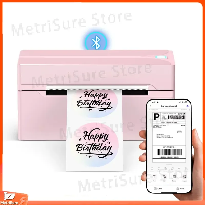 4x6 inch thermal wireless label printer for logistics e-commerce shipping labels barcode printer portable handheld label