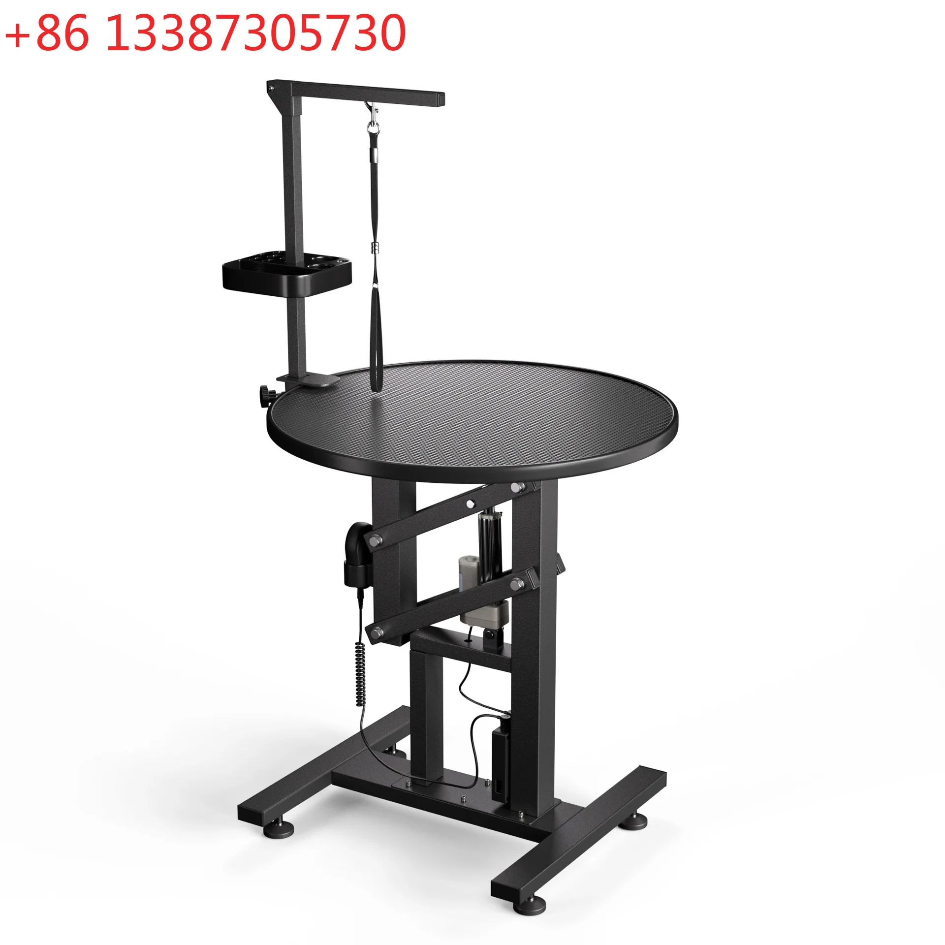 

Стол для ухода за домашними животными, круглый стол для ванны, выдувания и стрижки, вращающийся квадратный стол с электрогидравлическим подъемным механизмом