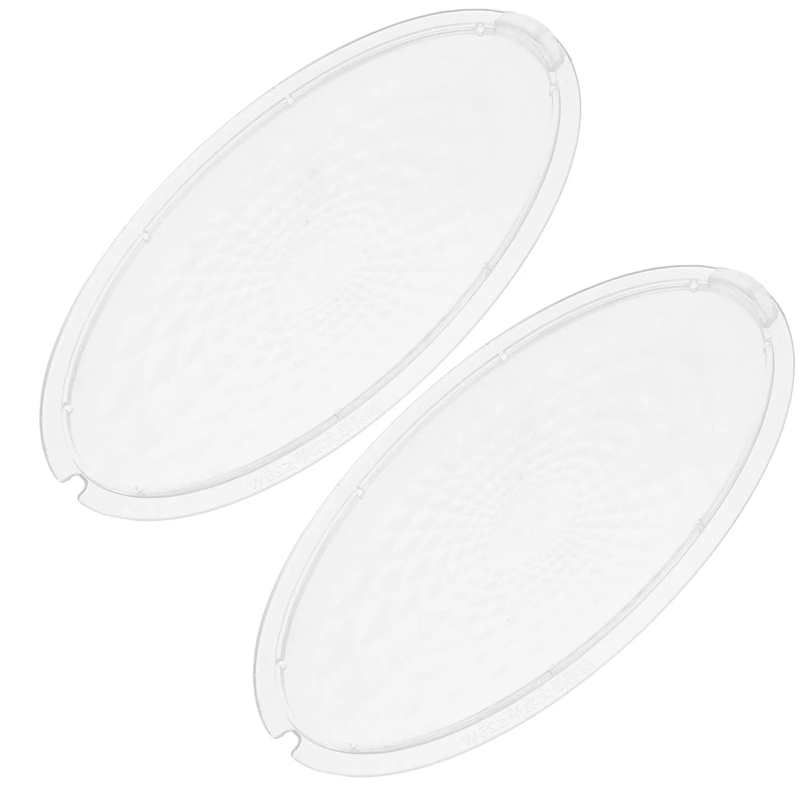 1Pair Transparent Range Hood Lamp Shade Replacement Clear Light Cover Accessory Kitchen Hood Protector Lens Range