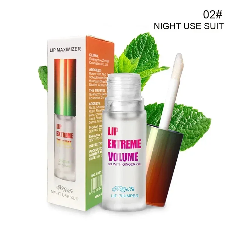 Lip Plumper Oil Soro Instantâneo de Longa Duração Essência Volumizante Óleo Reparação Linhas Finas Aumenta Elasticidade Sexy Lip Balm Novo