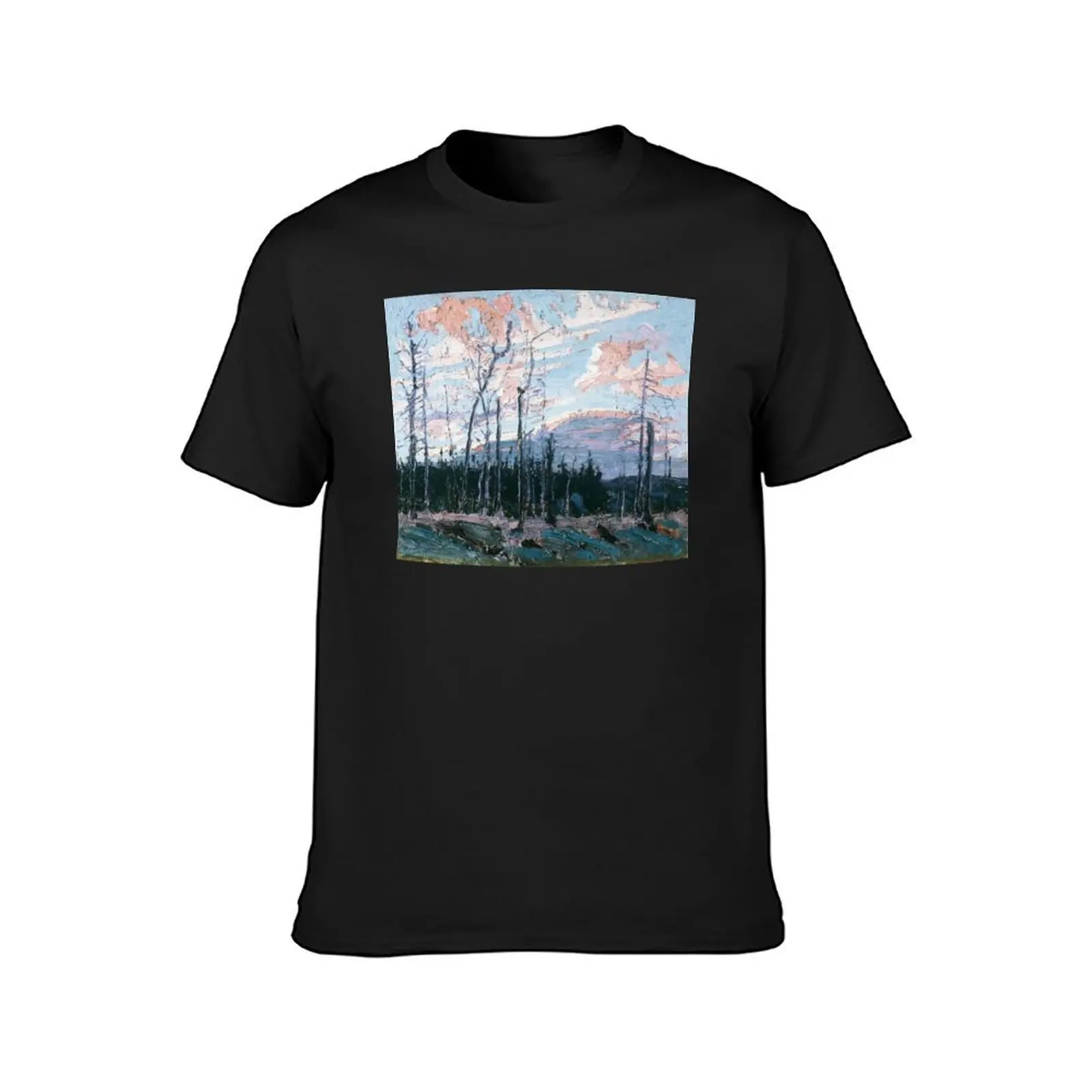 Tom Thomson - Burnt Land at Sunset T-Shirt korean fashion cute clothes mens graphic t-shirts