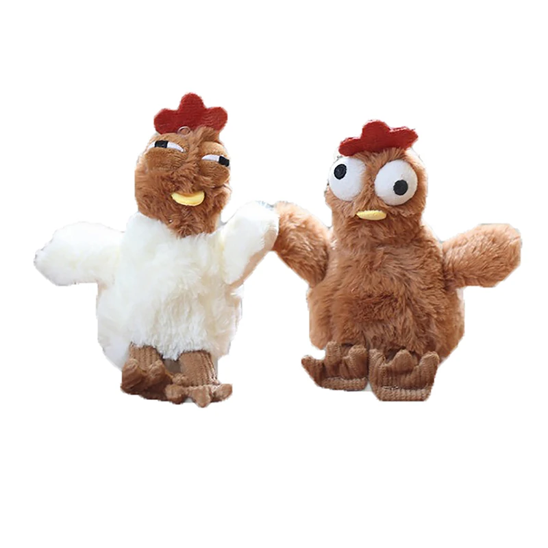 Chicken Egg Laying Hens Tricky Funny Gadgets Toys Pendant Plush Toy Doll Stress Relief Toy For Children Squeeze Ball Party Gifts