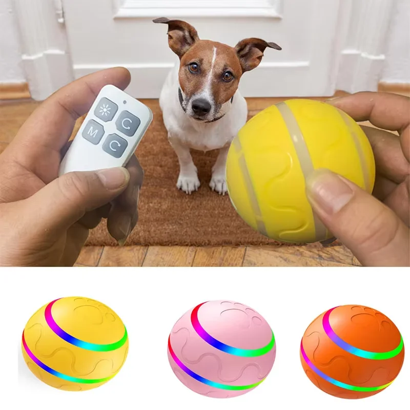 

Smart Dog Toys Automatic Rolling Ball Electric Dog Toys Interactive For Dogs Training Self-moving Puppy Toys Pet Accessories