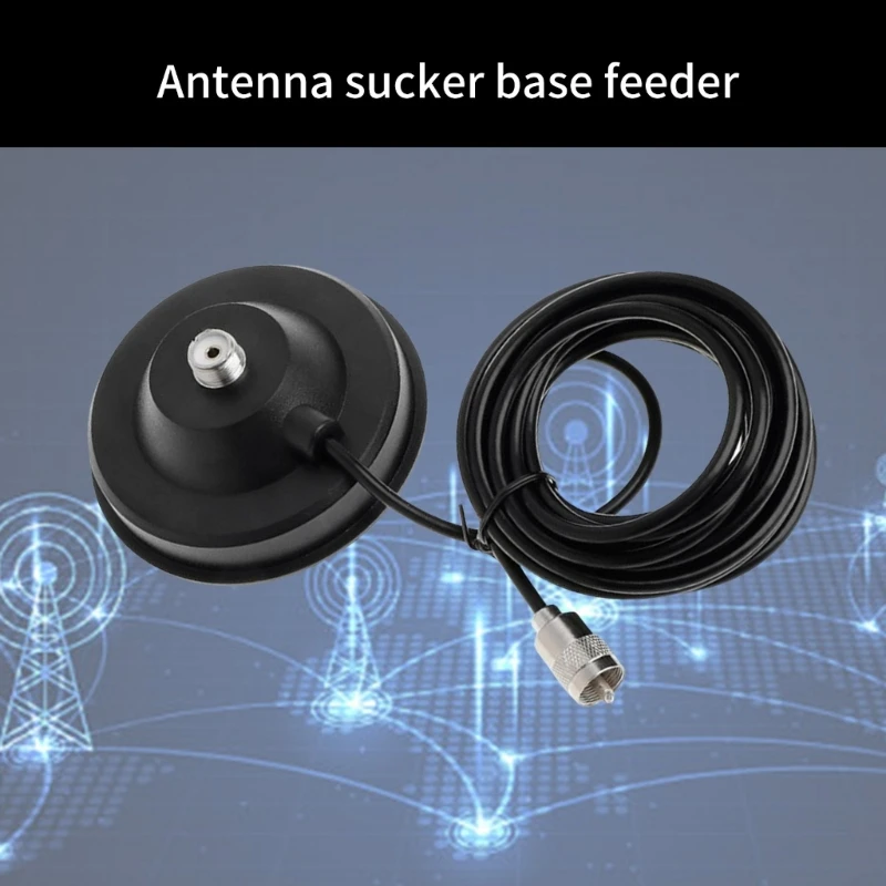 PL259 9cm Magnets 5M Feeders Cable PL259 Mount Car Antennas Base for BJ218 BJ318 Mobile Radio