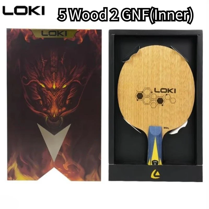 NEW LOKI RXTON MOL Inner Carbon 7Ply Table Tennis Racket Blade 5 Wood 2 GNF Nano Fiber Professional Competition Ping Pong Paddle