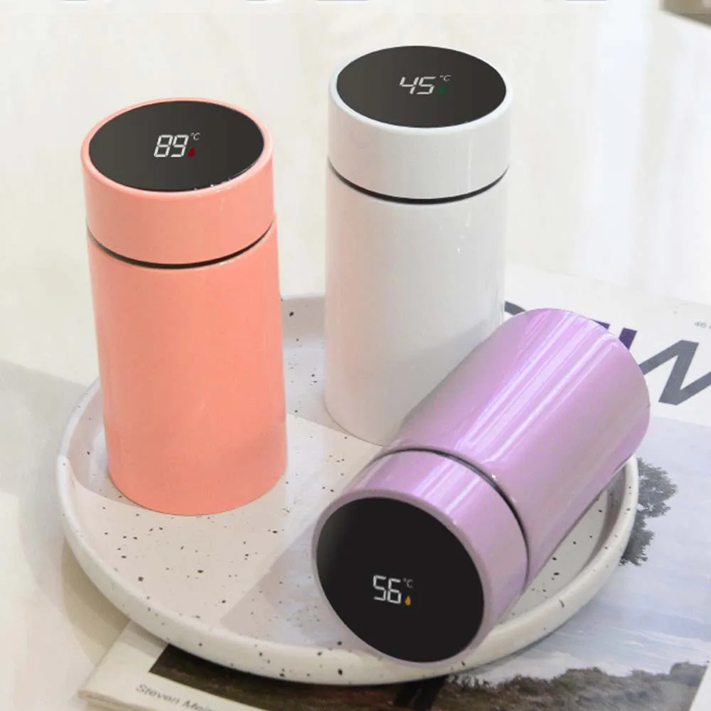 

Mini Insulated Bottle, Coffee Bottle, Tea Infuser Bottle, Smart Water Bottle with LED Temperature Display, Idea Gift for Ladies