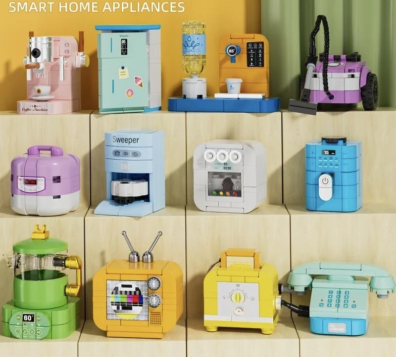 

Высококачественные блоки для мелкой бытовой техники, загадочная коробка, строительные блоки, игрушки для детей, собранный STEM, образовательный набор «сделай сам», 6 лет