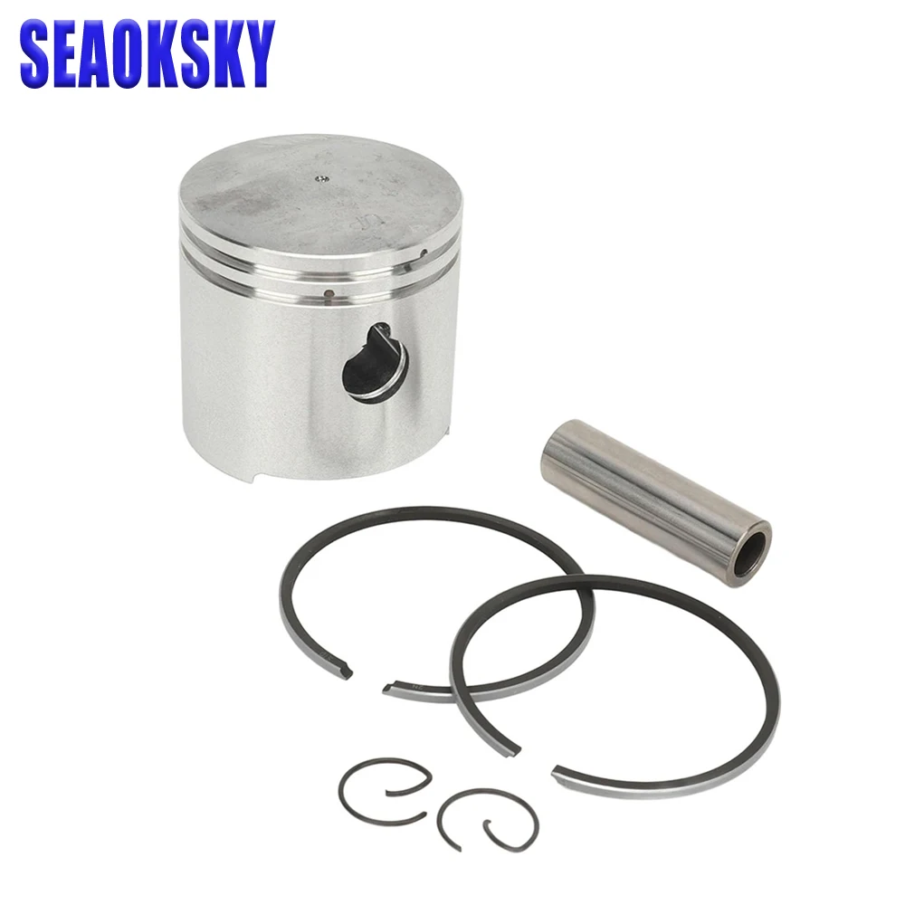 369-00001 Piston Set STD 55MM For Outboard Motor 2 Stroke Tohatsu M5 5HP 4HP 369-00001-0 Hanghai 6HP Mercury-Mariner 4Hp 5Hp 779