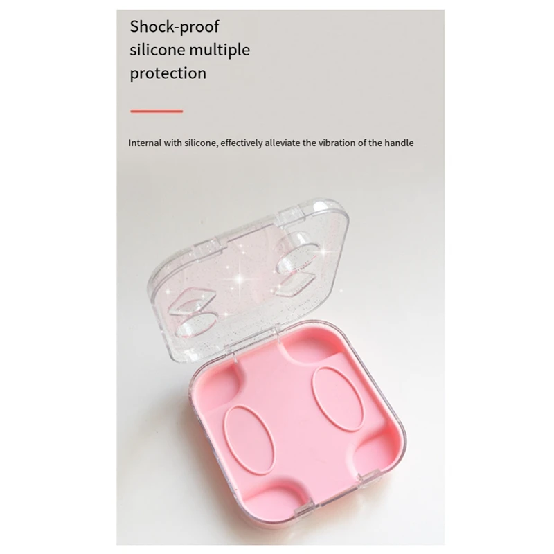 【Superdeals】Caja de almacenamiento transparente para interruptor/caja de almacenamiento con mango Joy-Cons OLED, almacenamiento con mango de alta permeabilidad a prueba de polvo