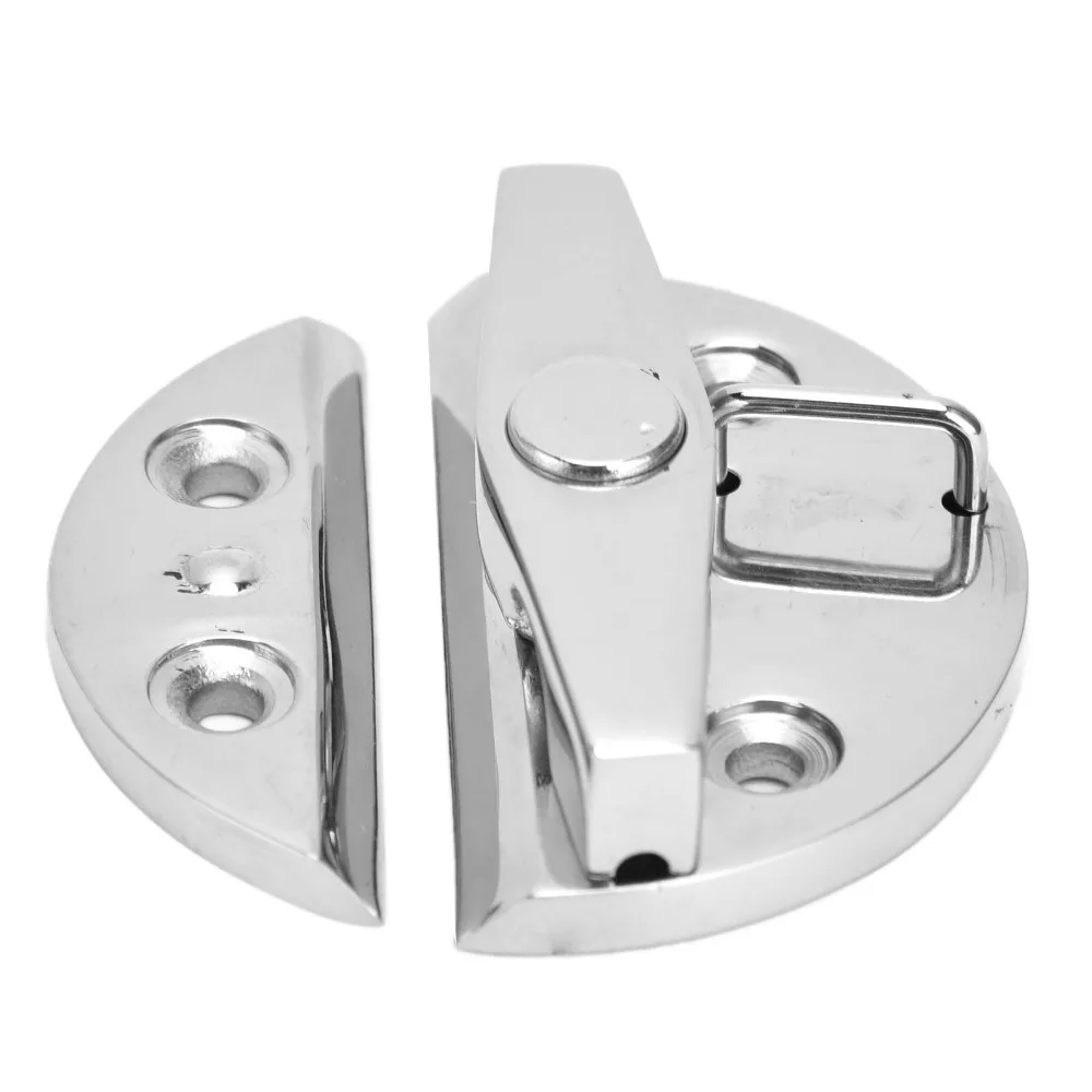 55mm Diameter Boat Door Twist Lock Latch 316 Stainless Steel Round Button Design Marine Hatch Catch Latch Marine Grade