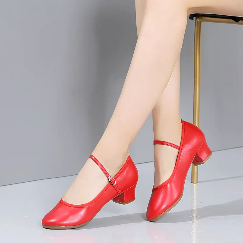 New arrival Brand Modern Dance Shoes Women Girls Dancing Shoes High Heeled Ballroom Latin Dance Shoes For Women 4.5cm