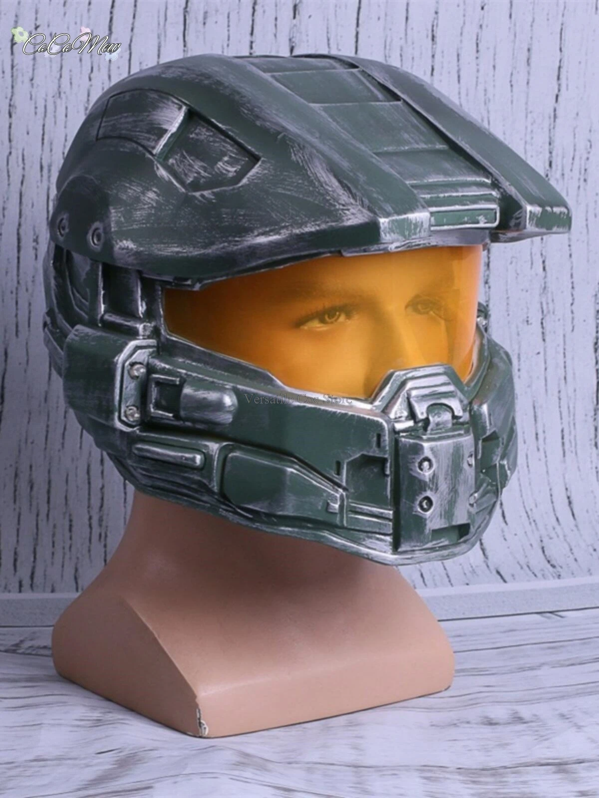 Halo3: ODST Cosplay Traje para Adultos, Capacete, Máscara de Resina, Cabeça Completa Adereços, 1:1 réplica, Halloween Traje, 1:1