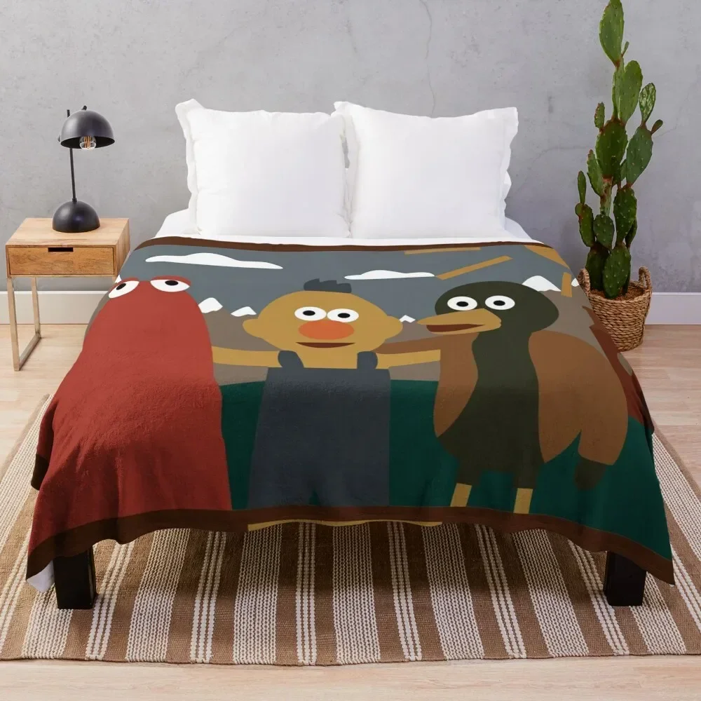 

Don't Hug Me I'm Scared Minimalist Throw Blanket halloween Blankets For Sofas Blankets