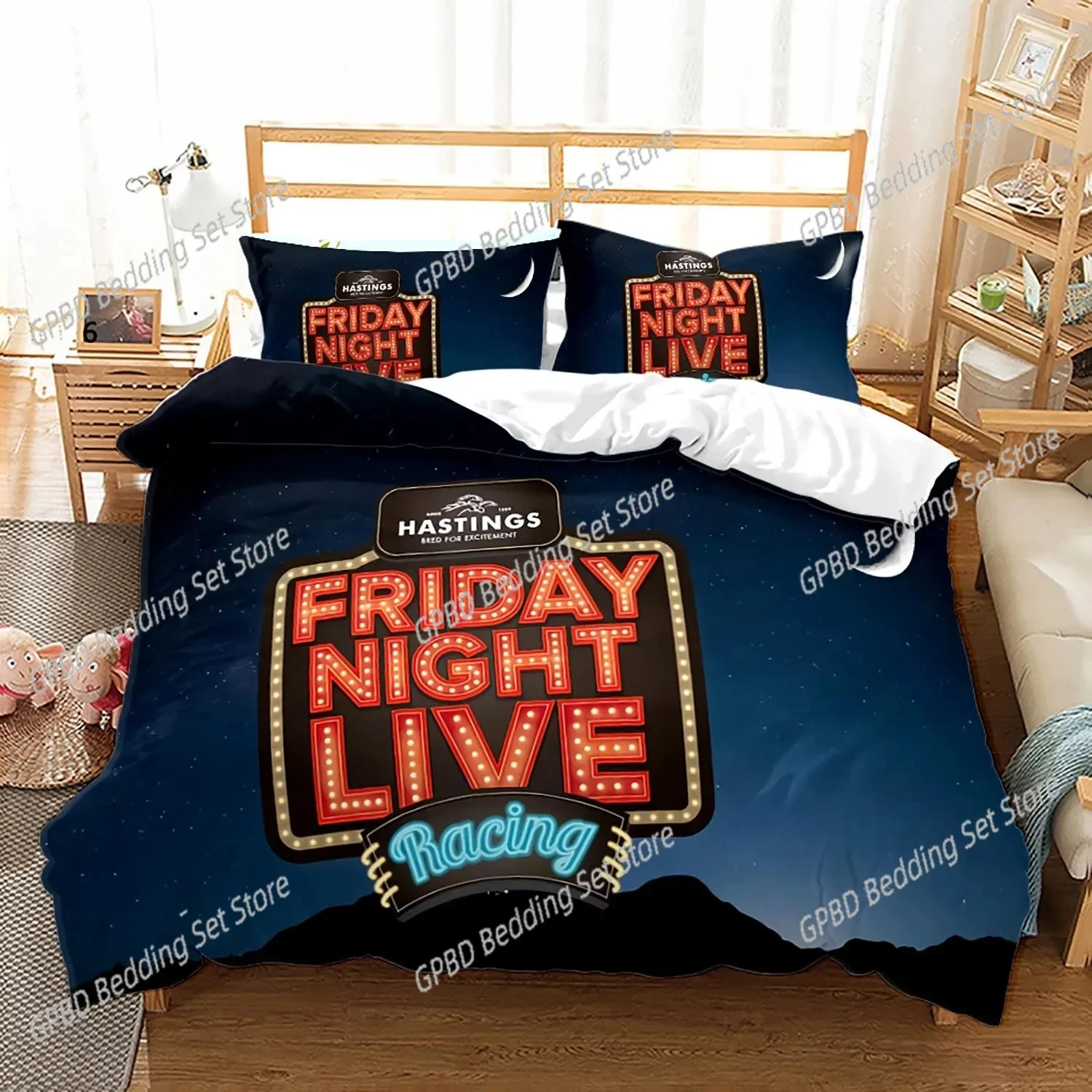 

3D Friday Night Funkin Bedding Set 3D Printed Suitable for Bedroom Duvet Cover Set With Pillowcases Kids Home Textile