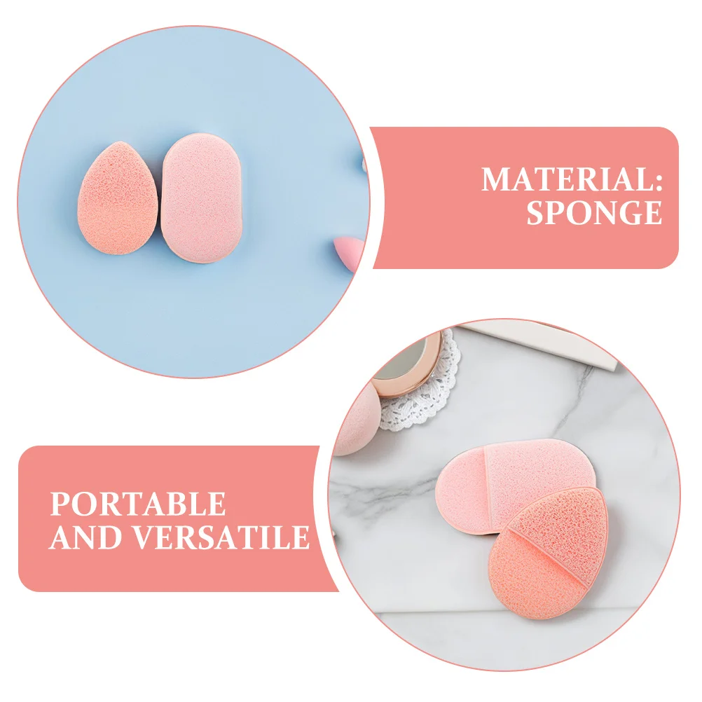 2Sets Face Cleansing Sponges Glove Style Deep Cleaning Makeup Remover Facial Exfoliator Soft Sponge for Women Travel Face