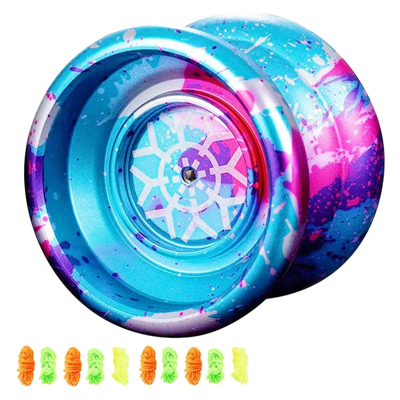 Unresponsive Yoyo,Professional Yoyo For Kids,Aluminum Beginner Yo-Yos Ball For Yoyos Players With 10 Yo Yo Strings