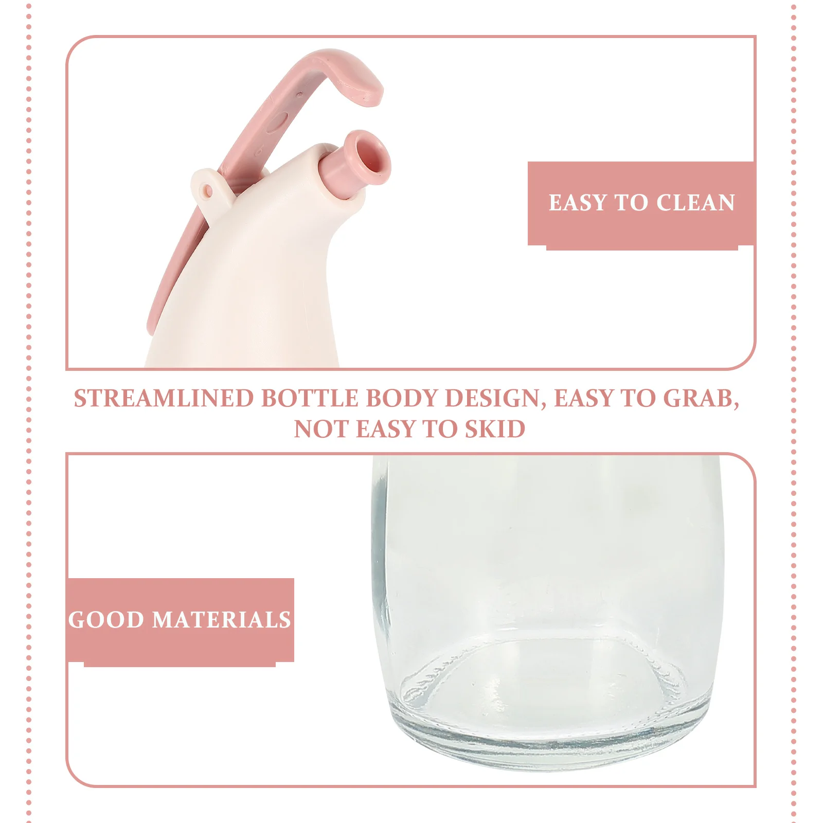 

Exquisite Workmanship Soy Sauce Dispenser Transparent Multi-Function Oil Bottle Household Container Convenient Kitchen