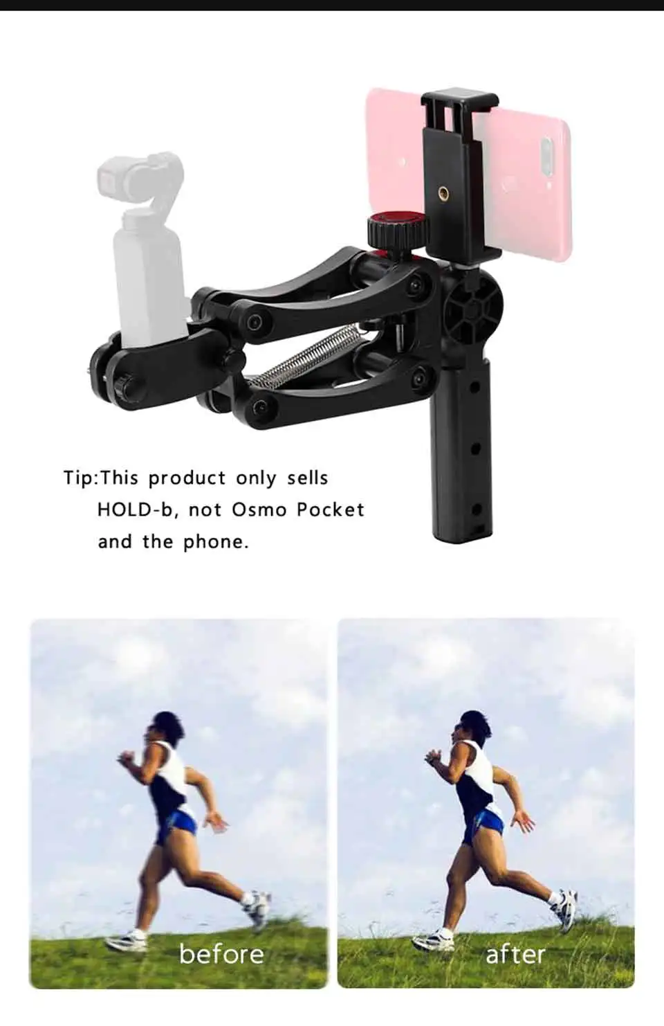 4-achse Z-achse Stabilisator für DJI OSMO Tasche Smartphone Gimbal Stoßdämpfer Halterung Expansion Stehen Unterstützung Halter – Detail 12