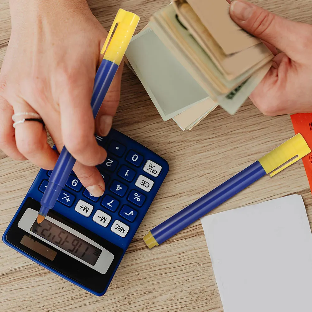 5 Pcs Counterfeit Money Water-based Pen Pp Plastic Bill Marker Checker