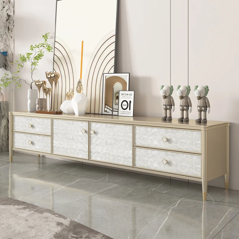 Display Solid Wood TV Cabinet Simple Modern Light Luxury Entertainment Tv Table Designer Universal Archivadores Furniture