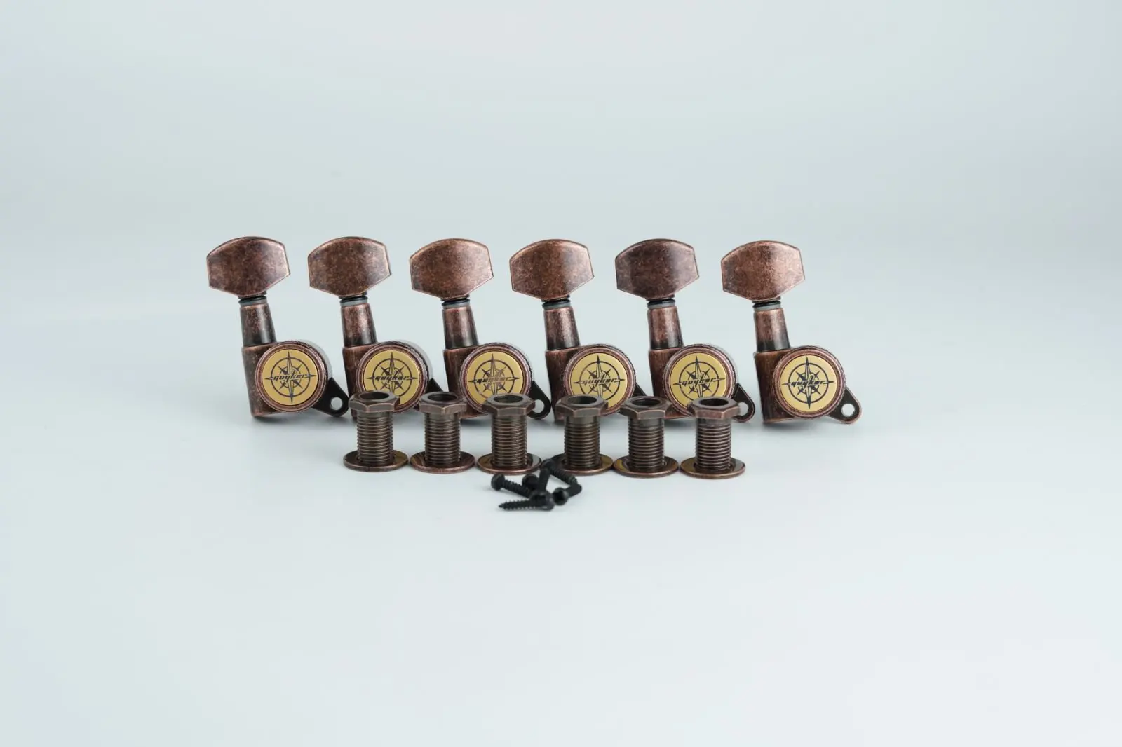 Guyker Guitar Locking Tuners-1:18 Lock String Tuning Key Pegs Machine Head ,Black,Gold,Chrome,BronzeAntique,Rainbow