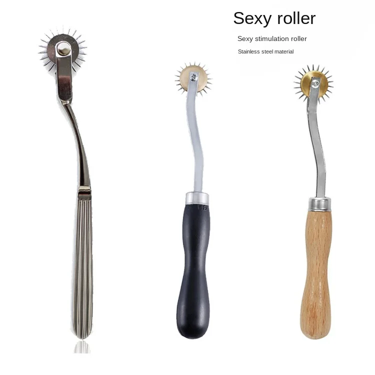 

Stainless Steel Pinwheel Needles Wheel Roller Submissive Fetish Adult Toys Nipple Clitoris BDSM passion