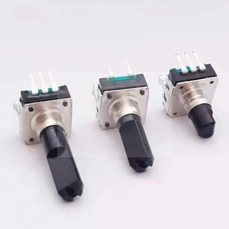 ZJC12 Vertical Type with Push Switch Half Shaft D Handle Stepless Rotary Encoder Pulse Frequency Converter Mixer Accessories