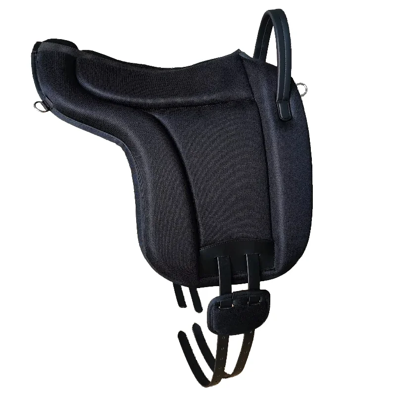 

Durable mesh fabric treeless saddle for everyday casual riding black