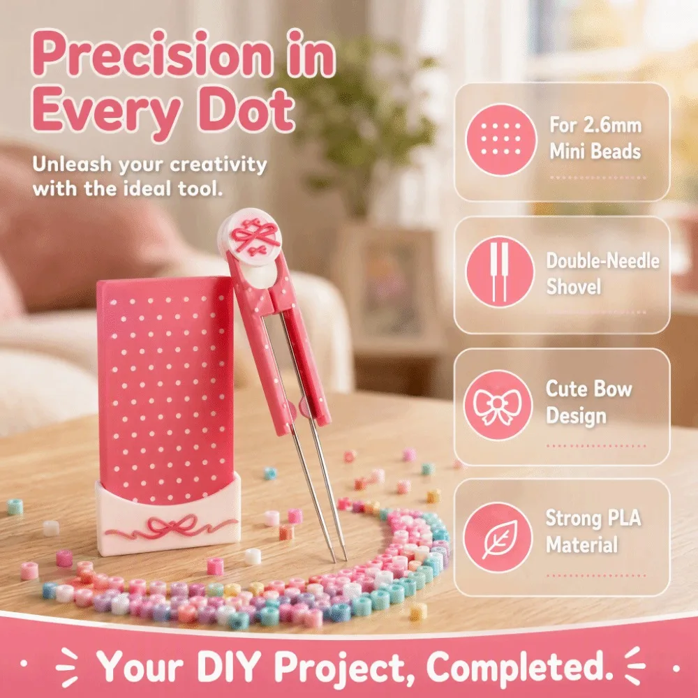 Wave Point Fuse Beads Tool Set Double Needle Pen 2.6mm Hama Beads Accessories Large Capacity Smooth Fuse Beads Pen Girl