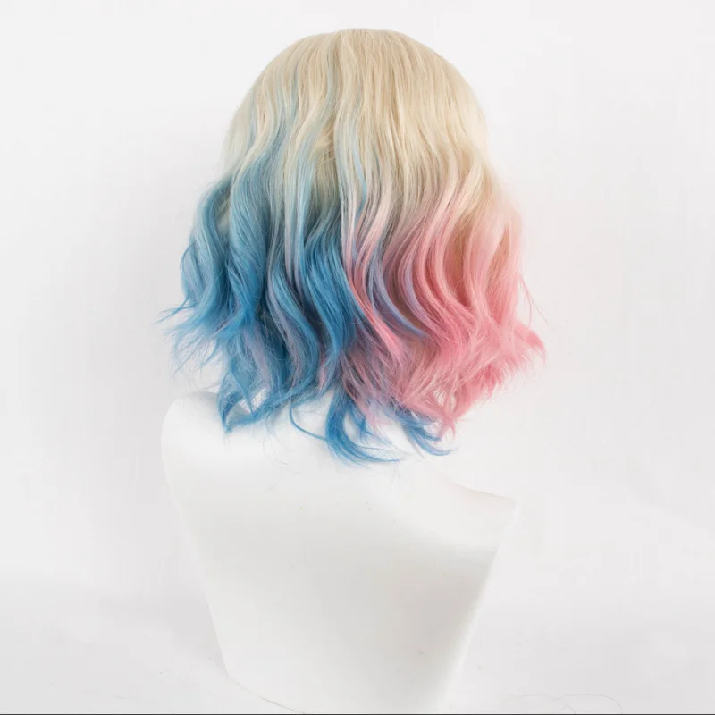 الأربعاء أنيمي من التلفزيون الأمريكي SeriescosWig Inid · سنكلير وولف فتاة الأوروبية والأمريكية التدرج مصبوغ شعر مستعار مجعد #4