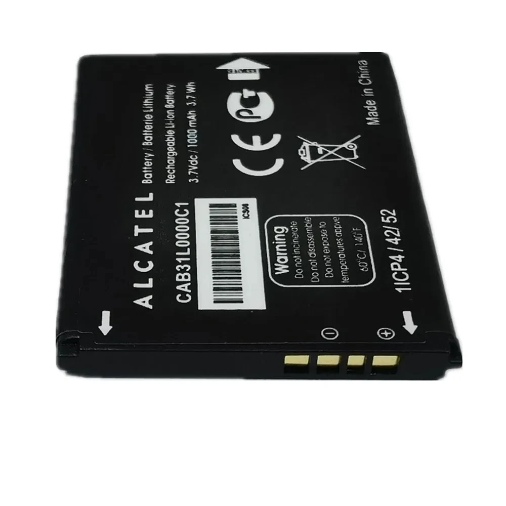 Original 1000mAh ALCATEL CAB31L0000C1 CAB31L0000C2 Battery For Alcatel i808 TCL T66 A890 One Touch 282/813 890D 891/979/3041D