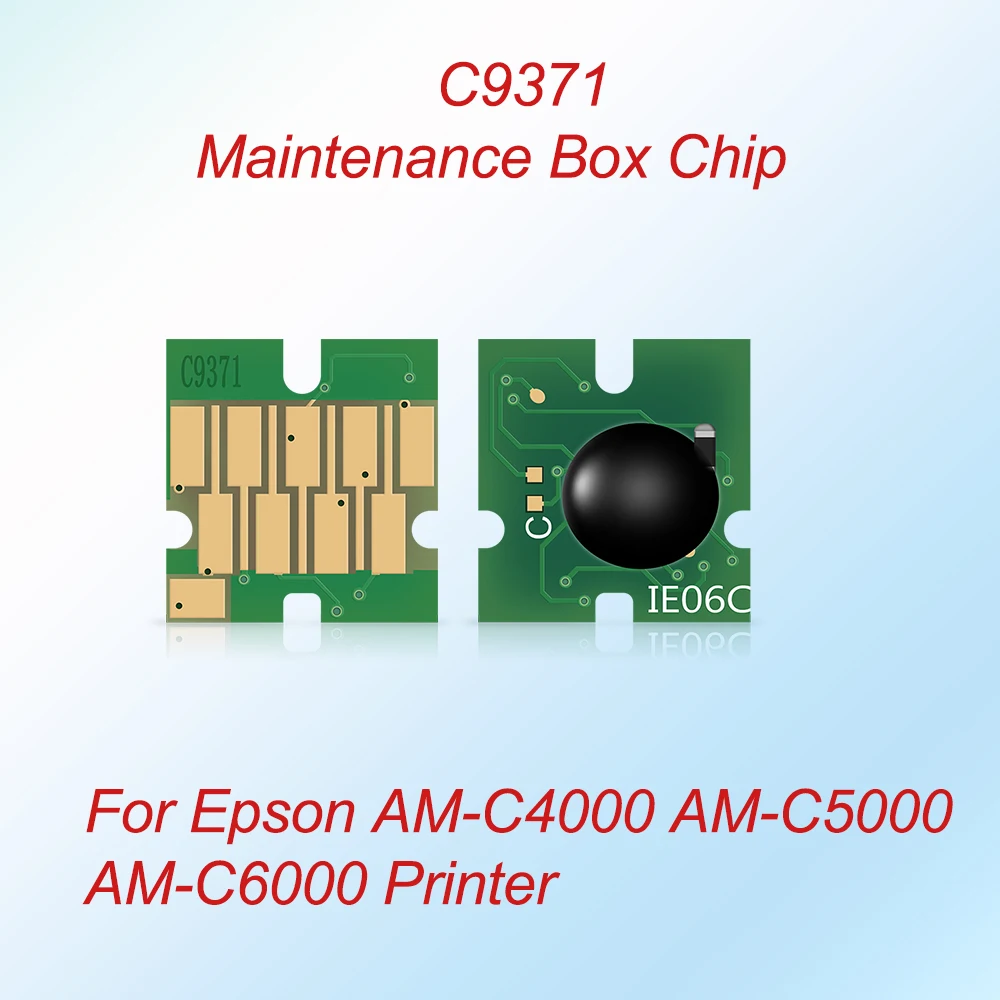 C9371 C12C937181 Maintenance Box Chip For Epson WorkForce Enterprise AM-C4000 AM-C5000 AM-C6000 Printer C9371 Waste Ink Tank