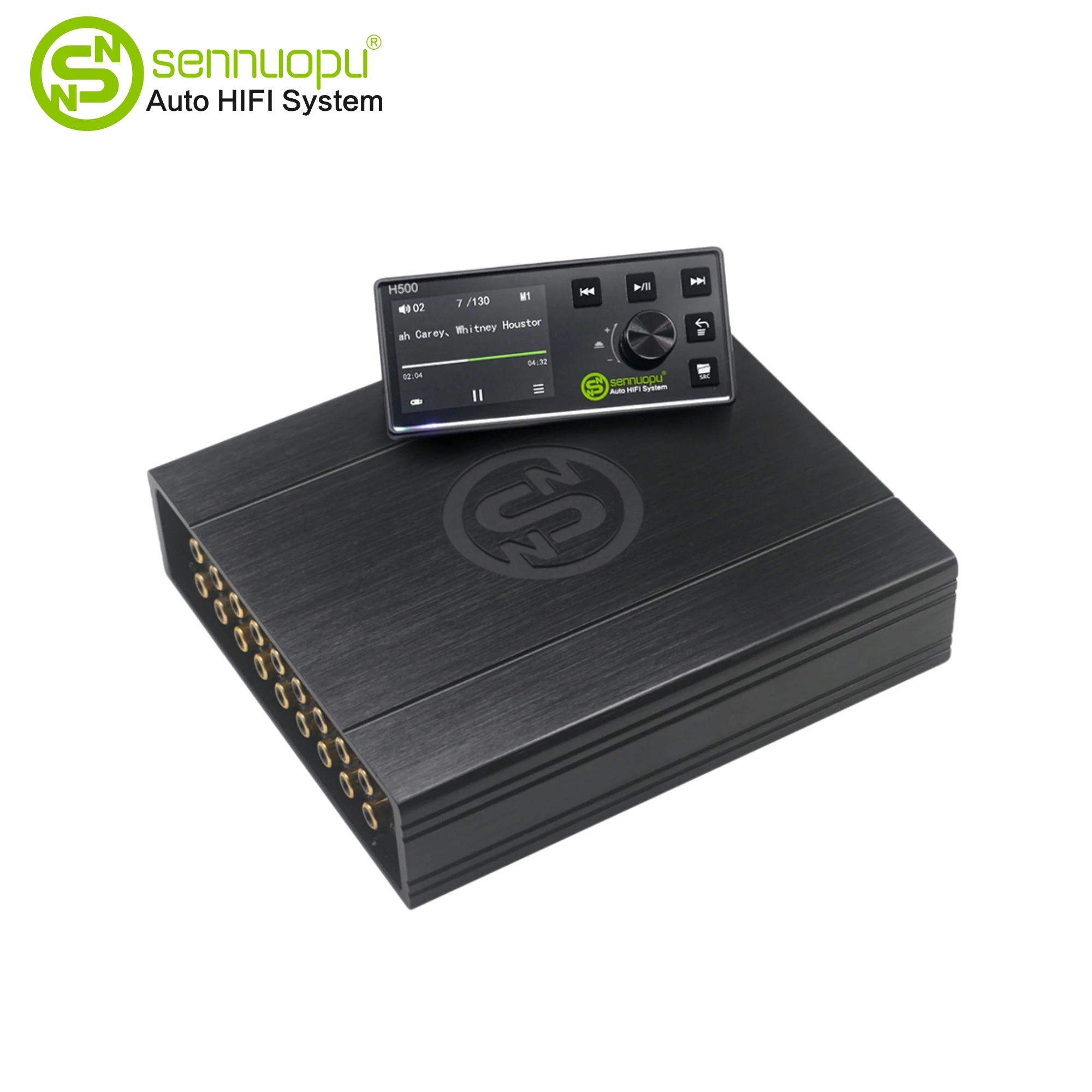 Sennuopu DS-M12 PLUS 8-channel DSP amplifier for car audio modification with LED remote contro