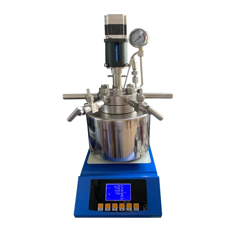 

Manufacturer Produce and Sale Lab High Pressure Reactor Mini Stainless Steel Hydrogenation Reactor High Pressure Reactor 50ml