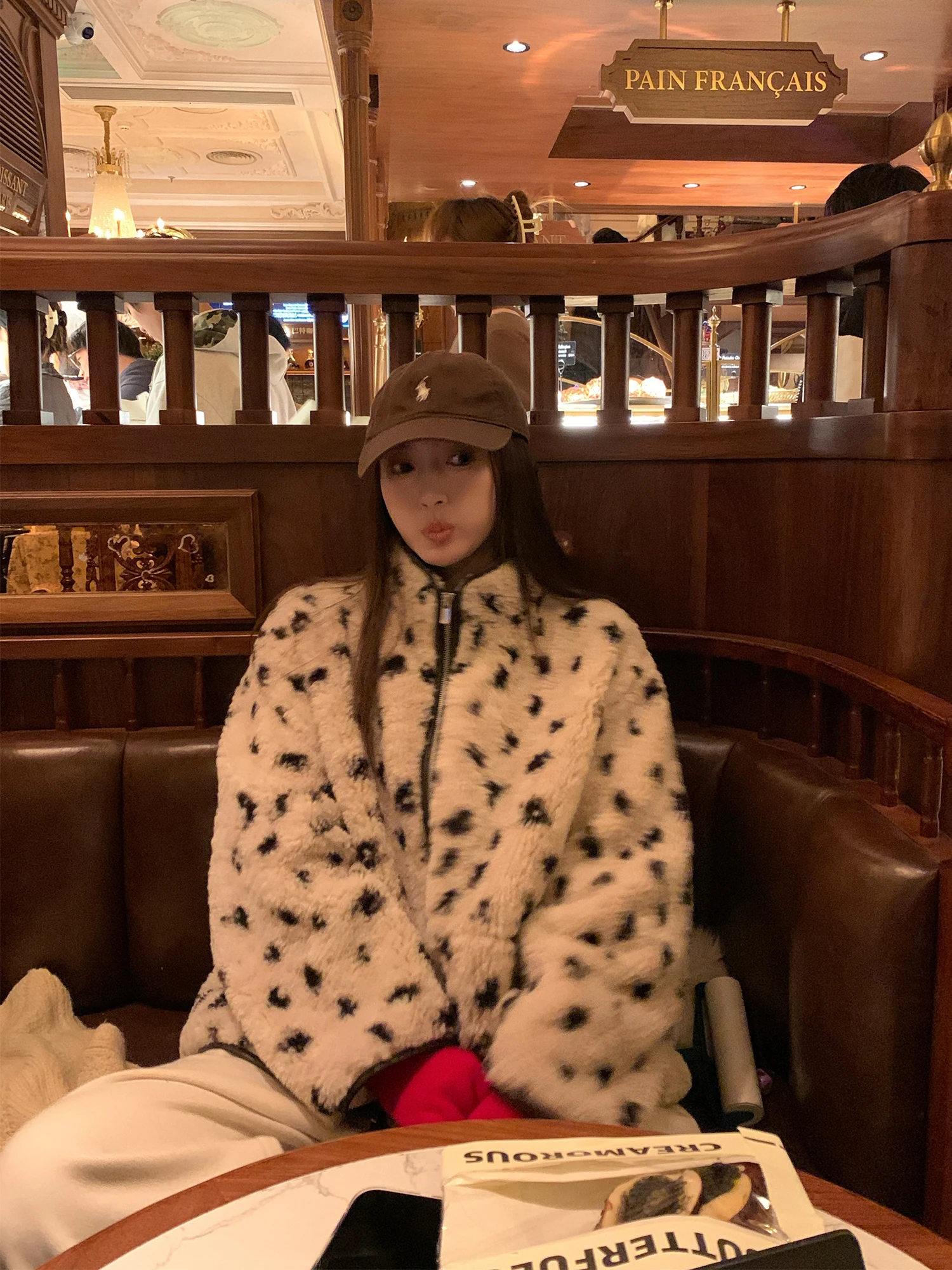 

Зимнее винтажное пальто NAZ большого размера с леопардовым принтом, воротником-стойкой и молнией, из искусственного меха, для женщин