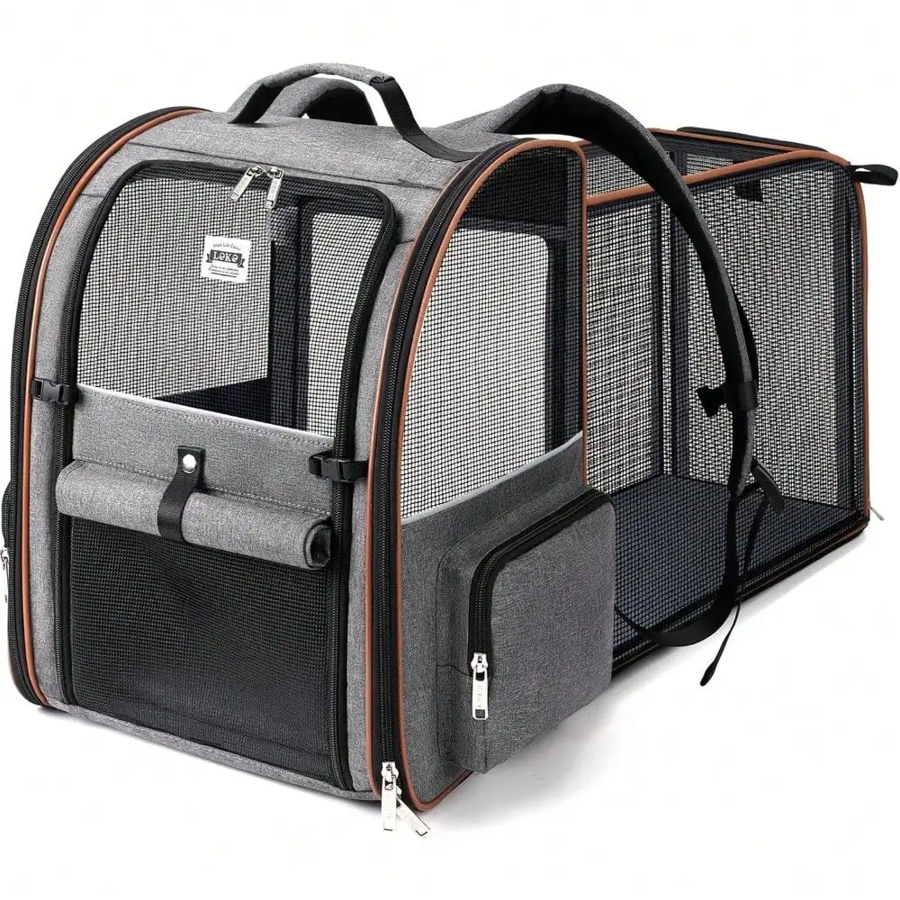 

Large Cat Backpack Carrier Expandable Pet Carrier Backpack For Small Dogs Medium Cats Fit Up To 18 Lbs, Dog Backpack C