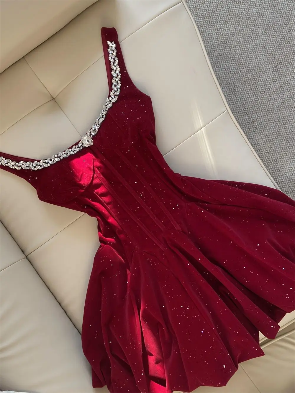 Elegancka francuska sukienka z aksamitu z odkrytymi ramionami, kokardą, dopasowana, vintage, w kształcie litery A, mini, damska, Y2K, na wieczorne przyjęcie, wyszczuplająca, lolita, formalna.