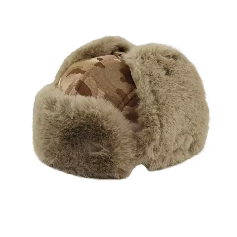 Gorro táctico invierno grueso exterior protección fría y orejeras - imagen 2