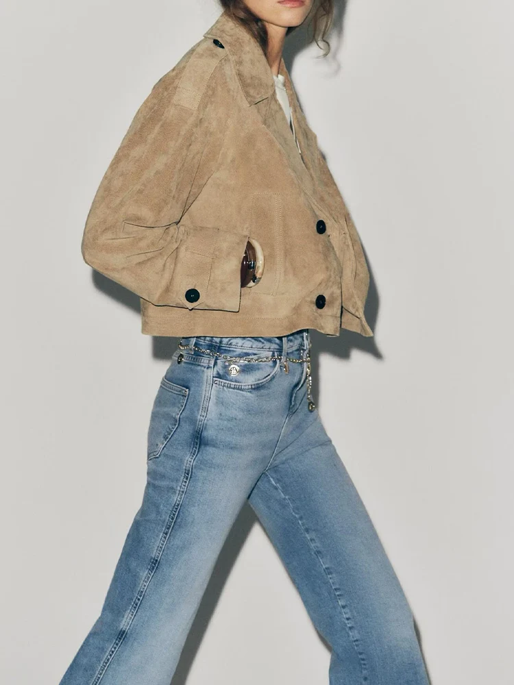 Giacca a vento corta da donna per pendolarismo all-match in stile europeo e americano autunno nuova tendenza della moda