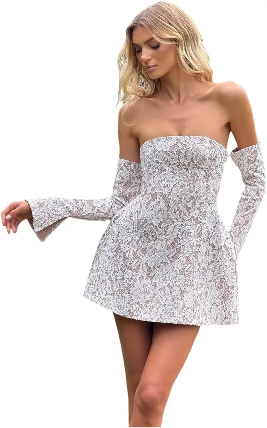 

Elegant Short Wedding Dress for Women Sexy Mini Formal Reception Gown Bridal Shower Dress 2025 Bride Evening Dress