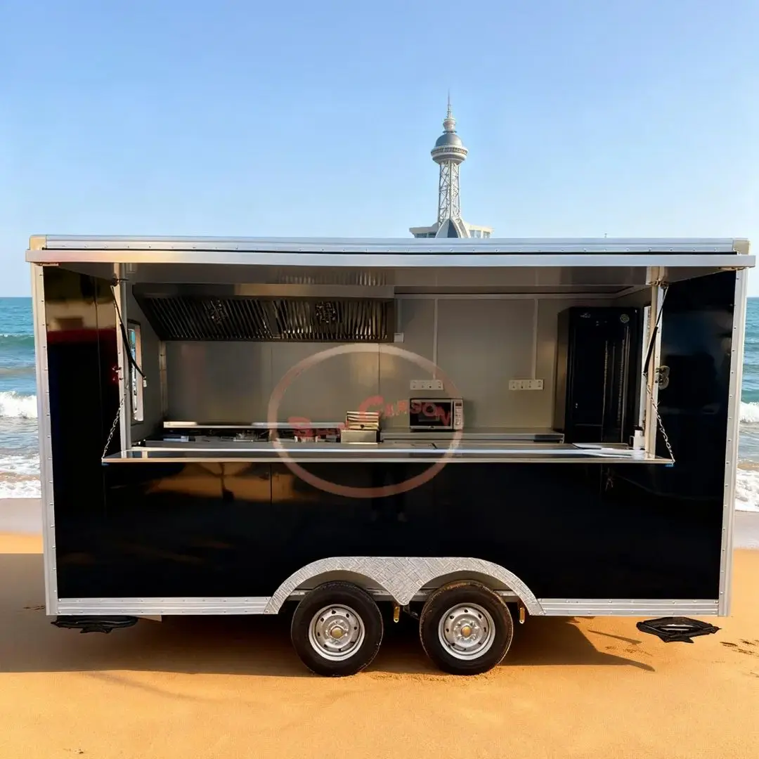 

Large-Capacity Commercial Outdoor Food Trailer Mobile Street Vendor Cart Multifunctional Food Truck for Business