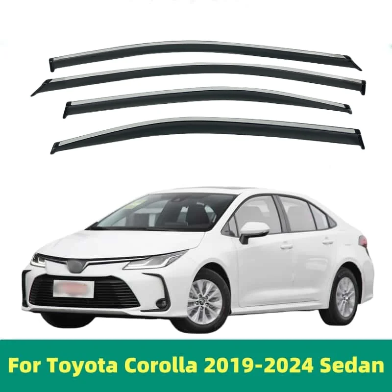 

Для Toyota Corolla 2019 2020 2021 2022 2023 2024 седан, оконный козырек, защита от дождя, дефлекторы, защитный козырек, защитная крышка