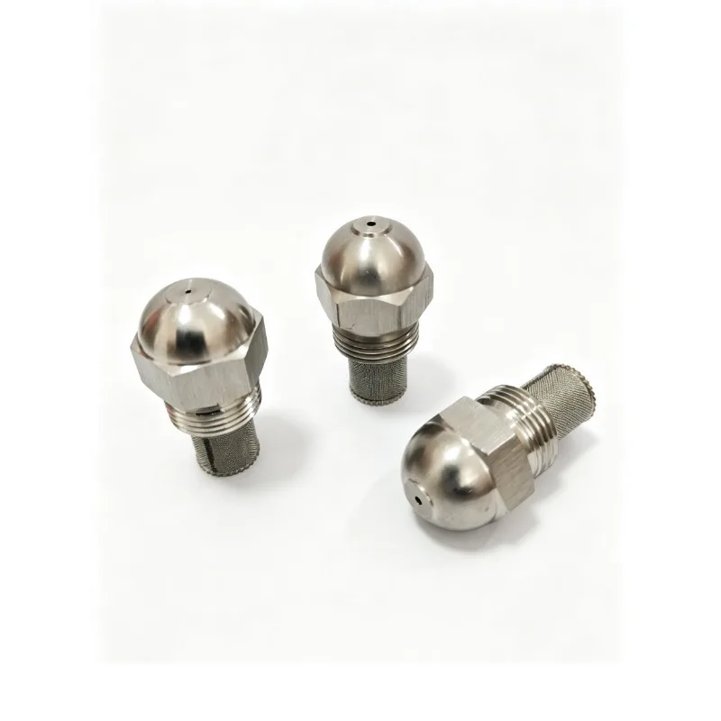 1/4‘’ Thread  Mist Nozzle Dia 0.2-2.0mm Orifice Stainless Steel Fine Atomizing Spray For Humidification Cooling Artificial Fog
