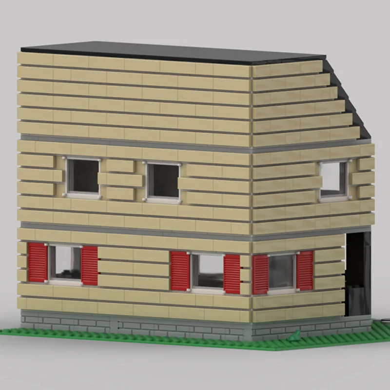 City Street View Model MOC Building Bricks New Style Cottage Modular Technology Children Holiday Gifts Assemble Toys Suit