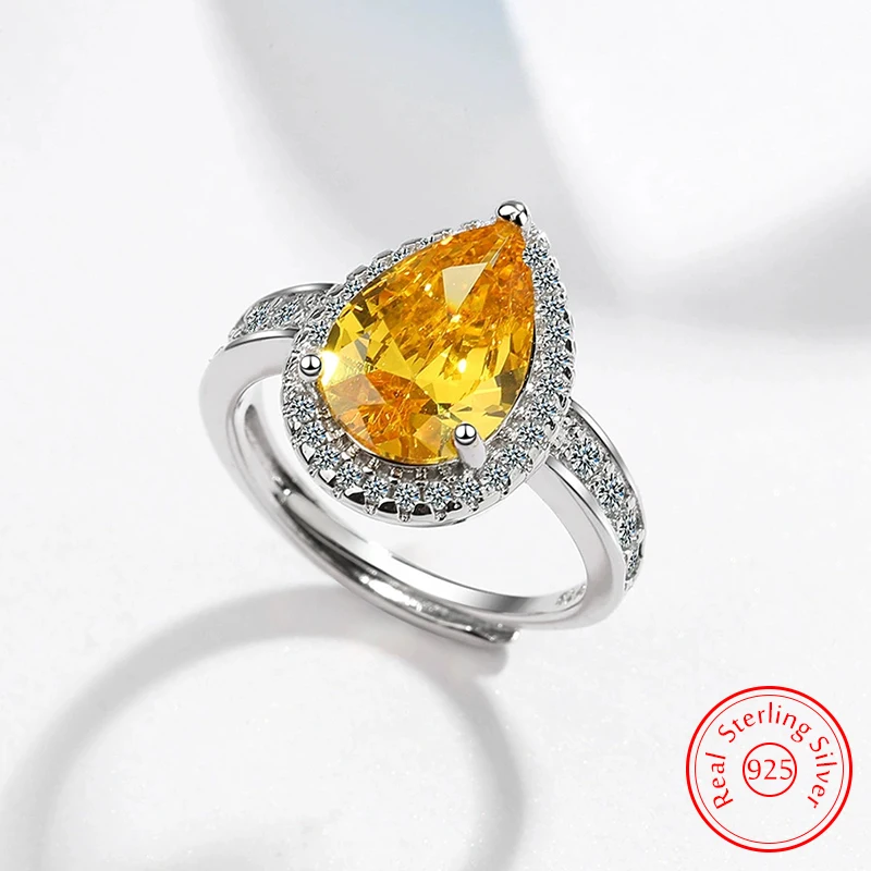 

New Quality Ladies' 925 Sterling Silver Jewelry Crystal Zircon Ring Fashion FQL25114