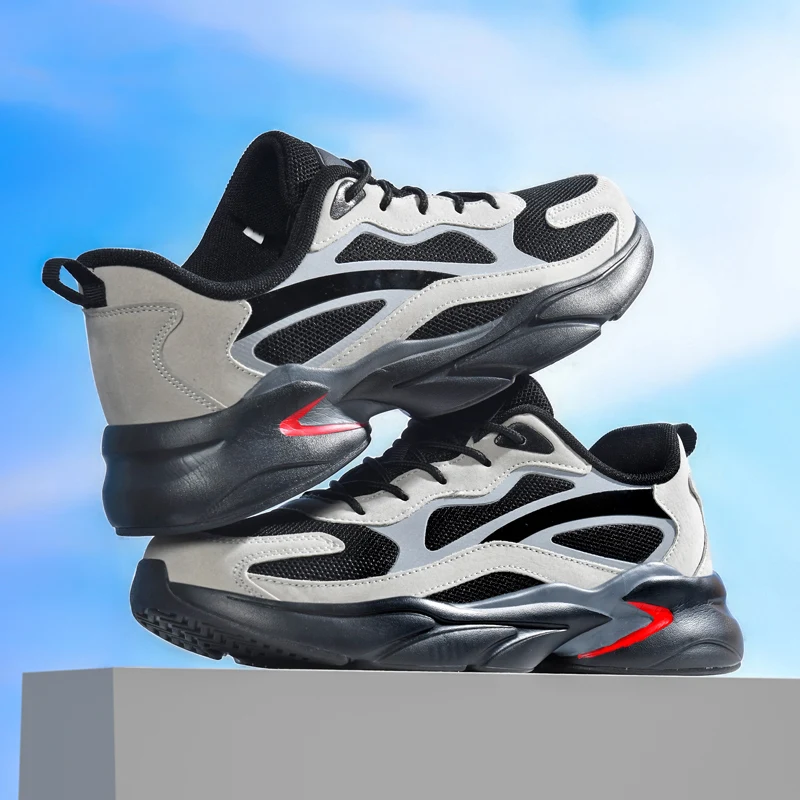 

New Men Casual Sneakers Lightweight Breathable Walking Shoes Non-slip Soft Sole Comfortable Outdoor Sports Tennis Shoes