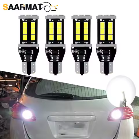 4Pcs T15 W16W led LED Bulb Backup Reverse Lights For Nissan Qashqai J11 J10 X trail Xtrail T32 T31 Juke Note Tiida Leaf Teana