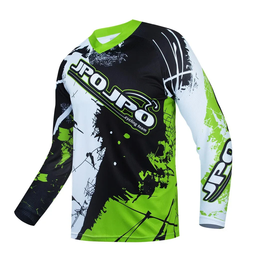 Men Breathable Enduro Mtb Motocross off Road Mountain Bike Jersey Cycling Top Riding Quick Dry Sports Fitness Cycling Top