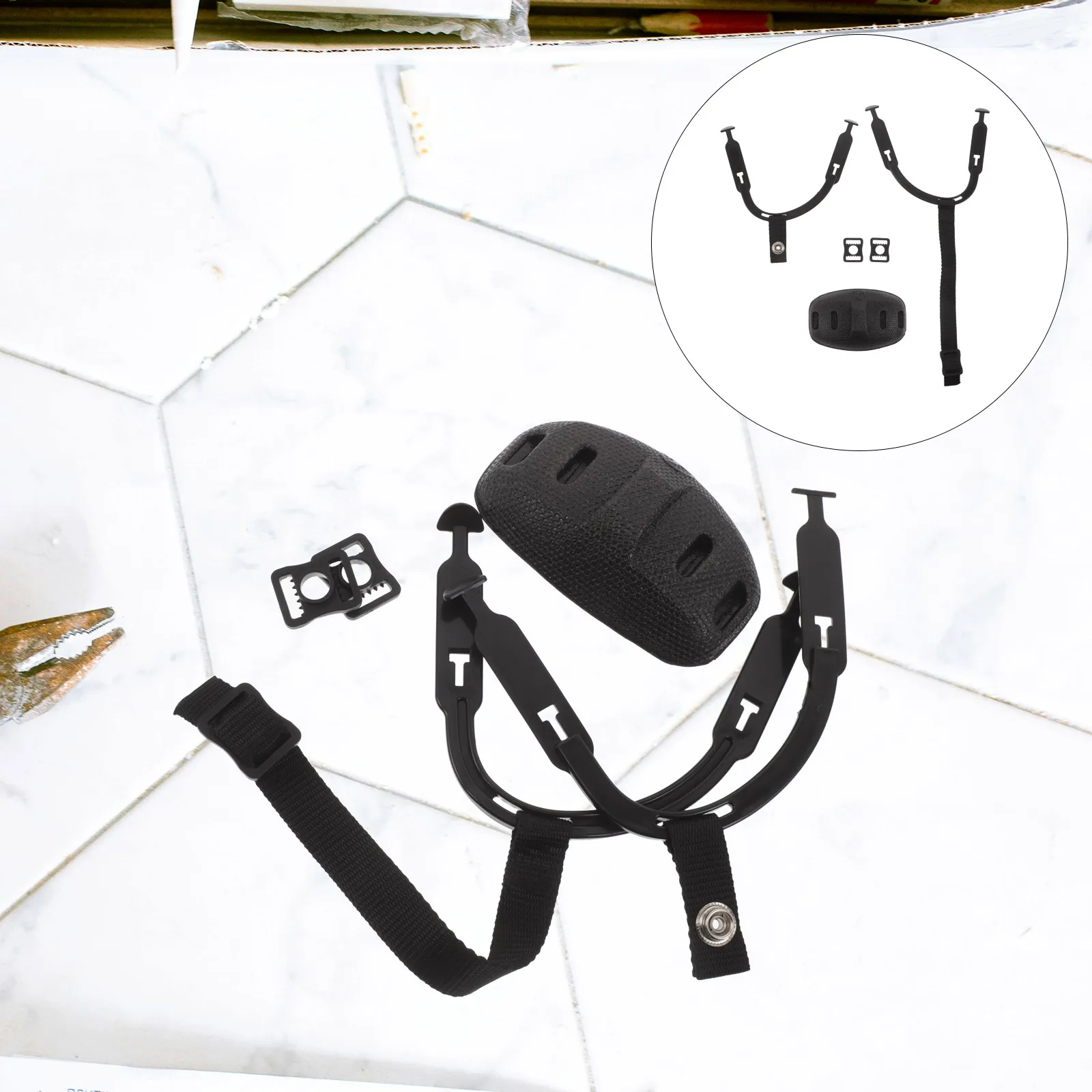 

Hockey Accessories Chin Strap with Construction Hat Clip The Ribbon Cup Buckles Detachable